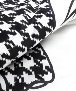 Alternative view of Pościel Eurofirany Premium - czarno biały wzór pepitka - satyna bawełniana