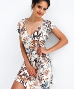 krótka koszula nocna w kwiaty dolores