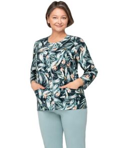 rozpinana piżam dla babci martel maria 3 długi rękaw