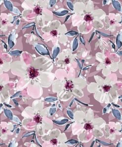 piękny szlafrok w różowe kwiaty