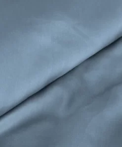 Alternative view of Gładka niebieska pościel z satyny bawełnianej