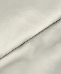 Alternative view of Gładka kremowa pościel z satyny bawełnianej