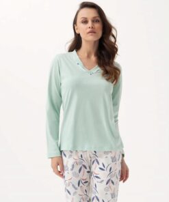 piżama damska pastelowa elegancka luna