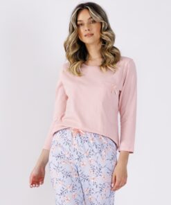 pastelowa pizama damska