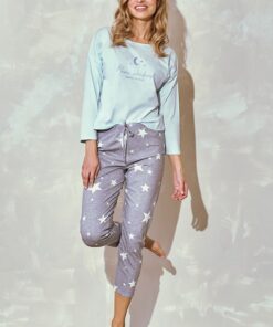 piżama szaro miętowa taro polska