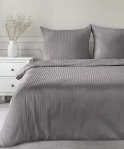 grafitowa pościel satyna bawełniana