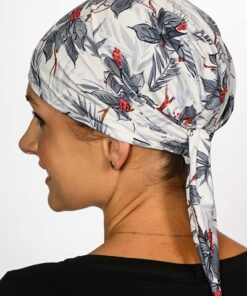 biała chustka na głowę cienka wygodna