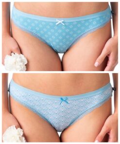 Majtki damskie Figi Key pakiet 2 szt. Niebieskie