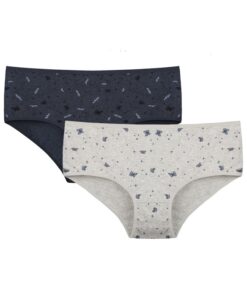 Majtki damskie Figi Donella pakiet 2 szt. granat szary