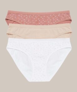 Majtki damskie Figi Henderson zestaw 3 szt. Beż ecru
