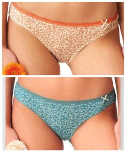 Majtki damskie Figi Key pakiet 2 szt. turkus i ecru