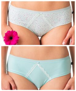 Majtki damskie Figi Key pakiet 2 szt. Miętowe