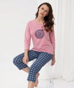 polska piżam damska bawełniana 3/4