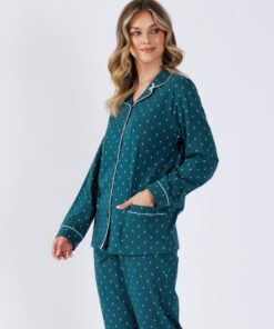 rozpinana pizama damska na guziki dla babci dla mamy