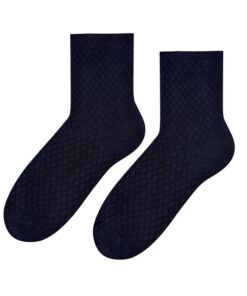 Bambusowe Skarpetki damskie w romby czarne