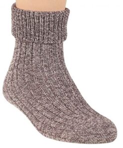 Skarpety damskie do spania Steven 067 z wełną beżowe