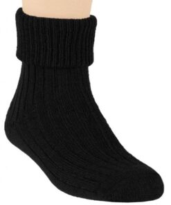 Skarpety damskie do spania Steven 067 z wełną czarne