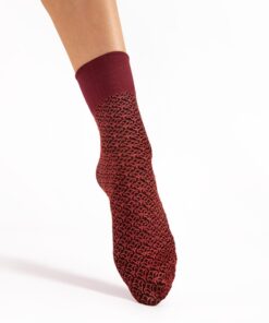 Alternative view of Skarpetki damskie eleganckie Fiore mikrofibra 40 den bordowe