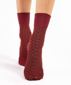 Skarpetki damskie eleganckie Fiore mikrofibra 40 den bordowe