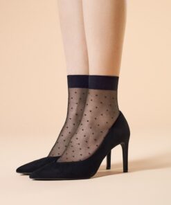 Skarpetki damskie eleganckie Fiore Trinity 20 den czarne