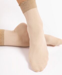 Skarpetki damskie eleganckie Fiore Spina 40 den nude ecru