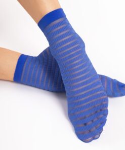 Skarpetki damskie eleganckie Fiore lycra 20 den kobalt