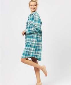rozpinana koszula nocna flanelowa