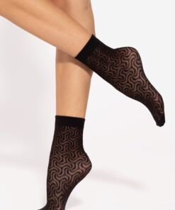 Skarpetki damskie eleganckie Gatta Trendy-10 czarne 20 den