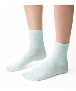 Skarpetki damskie bawełniane Gładkie Nieuciskające miętowe