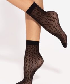 Skarpetki damskie eleganckie Gatta Trendy-11 czarne 20 den