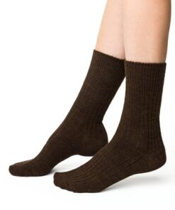Alternative view of Skarpetki damskie Steven 044 z wełną Alpaki czekoladowy brąz