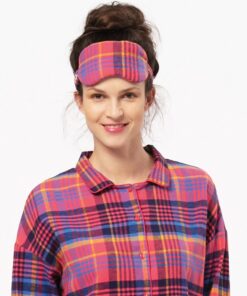 Opaska na oczy do spania KEY LHO 483 buraczkowa