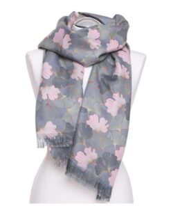 szal damski popielaty