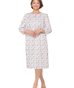 biała koszula nocna rozpinana