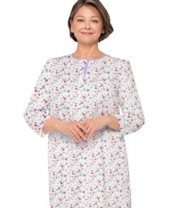 koszula nocna rozpinana góra biała