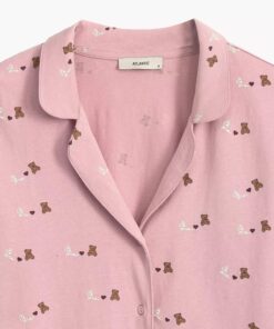 piżama damska rozpinana kołnierzyk