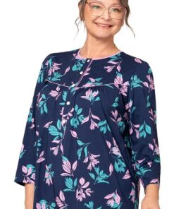 koszula nocna rozpinana na guziki