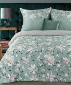 miętowa pościel satyna bawełniana