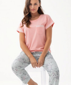 piżama damska luna koralowa