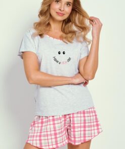 krótka pizama damska taro krata