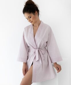 szlafrok damski wrzosowy sensis