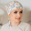 beżowo szara chusta na głowę po chemtioterapii maja