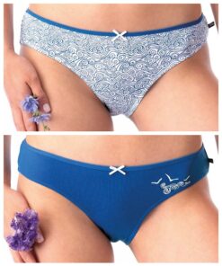 Majtki damskie Figi Key pakiet 2 szt. Lazurowe