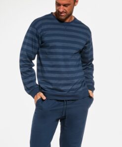 Piżama męska Cornette 117/235 Loose 11 granat paski