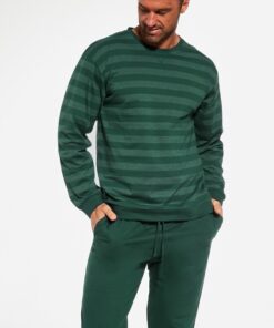 Piżama męska Cornette 117/259 Loose 12 zielony paski
