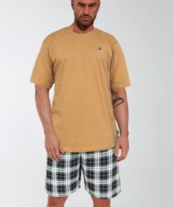 Piżama męska Cornette 326/183 Nature 3 miodowa