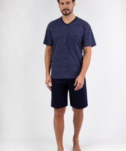 Alternative view of Piżama męska Regina 481 z krótkimi spodenkami granat