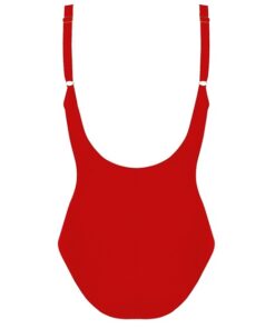 kostium kąpielowy jednoczęściowy rubinowy