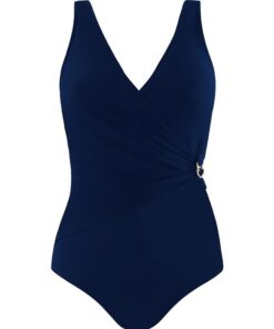 kostium kąpielowy jednoczęściowy granatowy