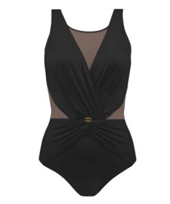 czarny strój kąpielowy damski elegancki